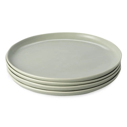 Beachgrass Green Stoneware Dinner Plates — Set of 4