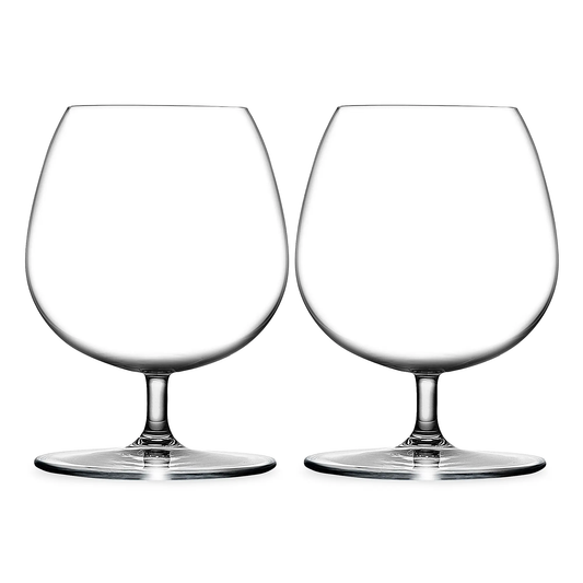 Vintage Style Crystal Cognac Glasses – Set of 2