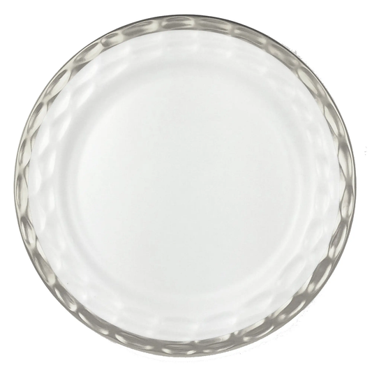 Truro Platinum 4-Piece Dinner Plate Set