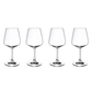 Red Wine Goblet Set – Set of 4, 590 ml, Clear