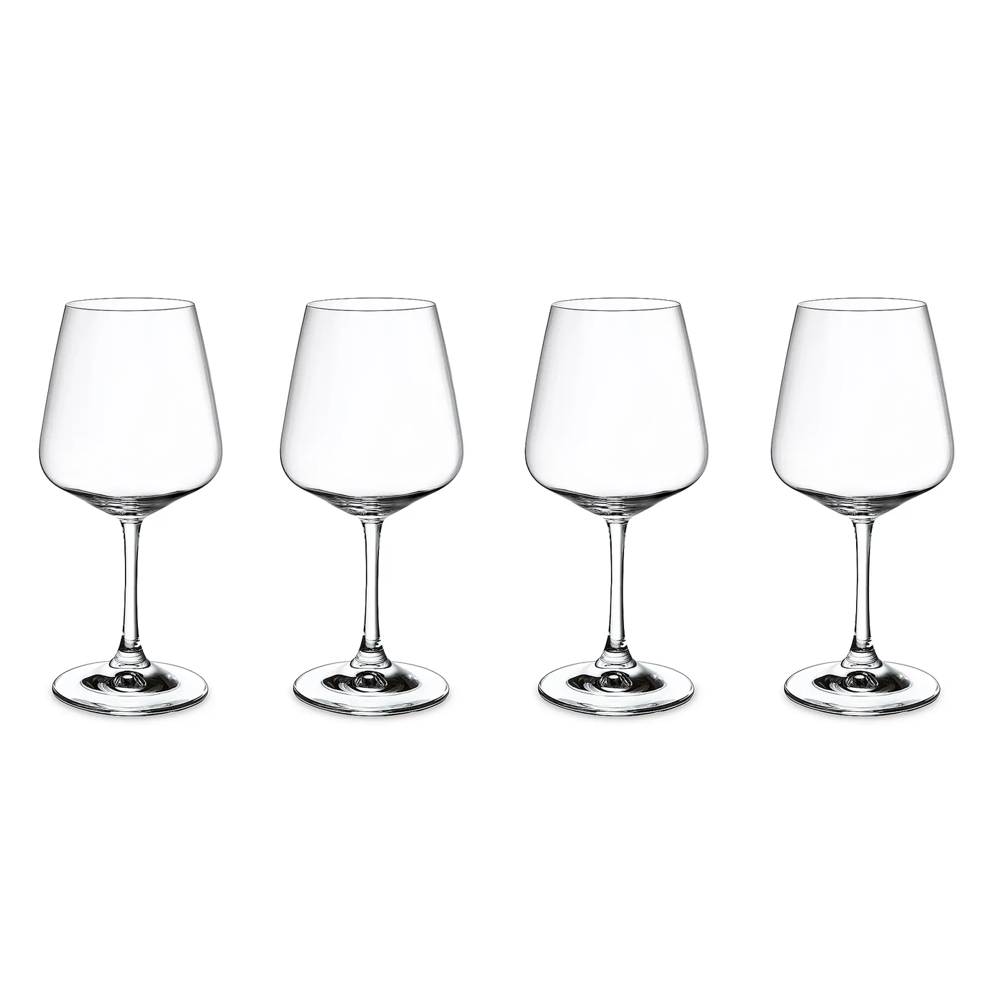 Red Wine Goblet Set – Set of 4, 590 ml, Clear