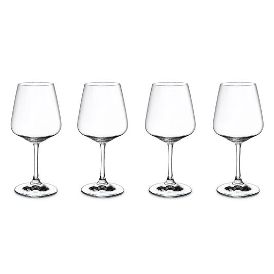 Red Wine Goblet Set – Set of 4, 590 ml, Clear