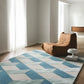 Paul Blue Wool & Lyocell Rug