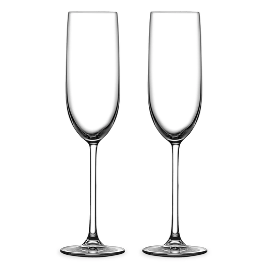 Vintage Crystal Champagne Glass Set – 2 Pieces