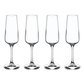 Champagne Flute Set – Set of 4, 260 ml, Clear