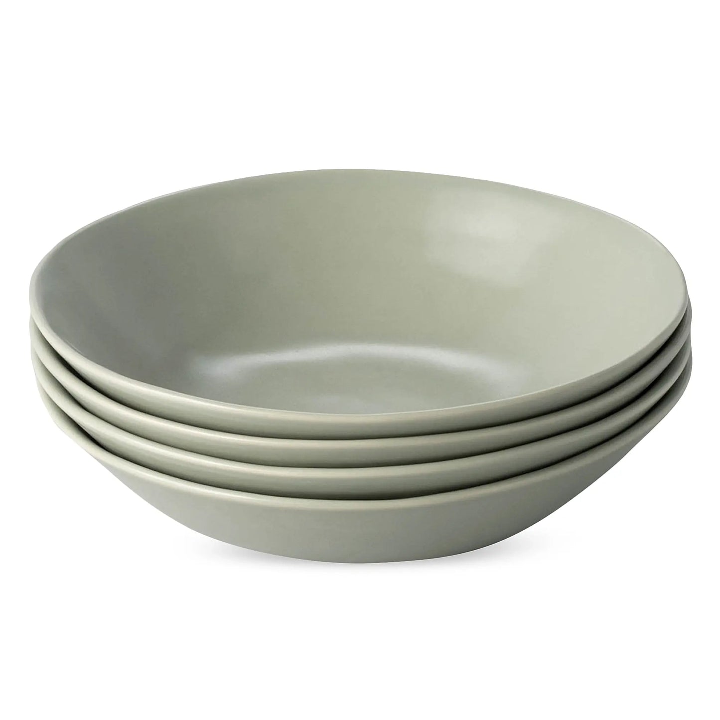 Pastaschalen aus Steingut in zartem Rosa – 4er-Set