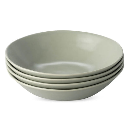 Pastaschalen aus Steingut in zartem Rosa – 4er-Set