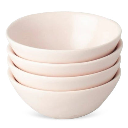 Speckled White Mini Ceramic Bowls – Set of 4