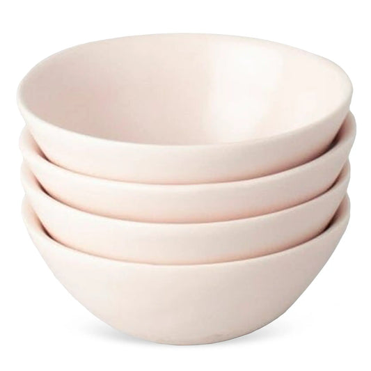 Speckled White Mini Ceramic Bowls – Set of 4