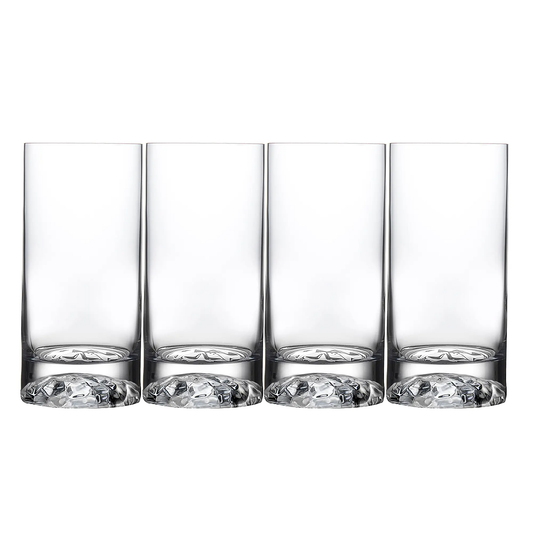 NUDE Glass Club Set of 4 Highball Glasses