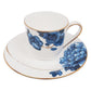 Emperor Flower 2-Piece Espresso Cup & Saucer Set
