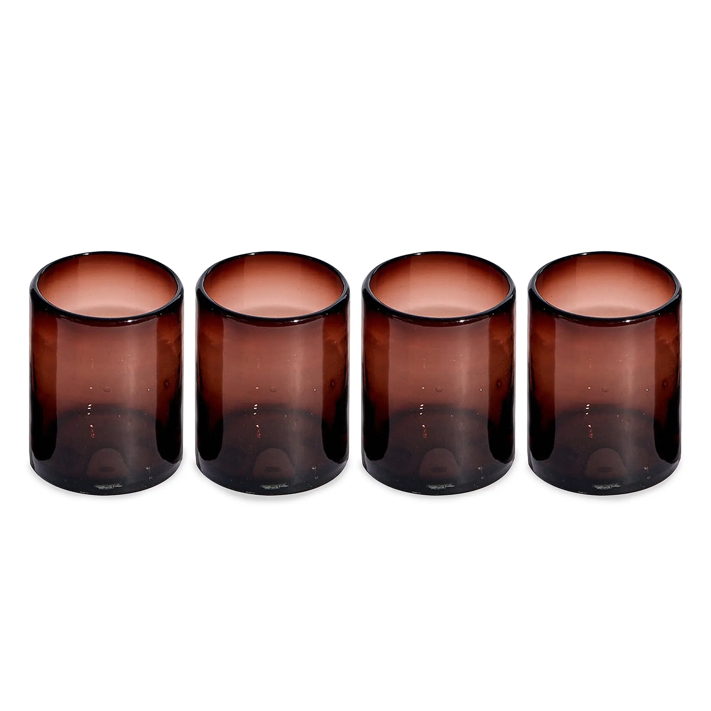 Handblown Short Glasses – Set of 4