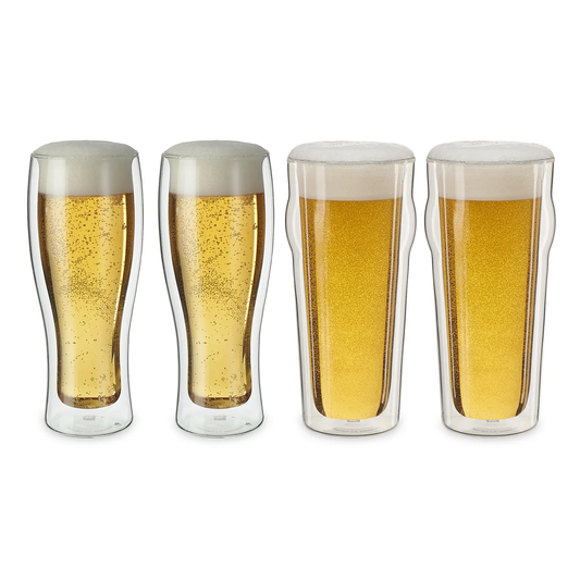 ZWILLING Sorrento 4-Piece Double-Wall Pint & Pilsner Glass Set