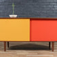 Custom Multi-Color Lacquered Credenza – Mid-Century Modern