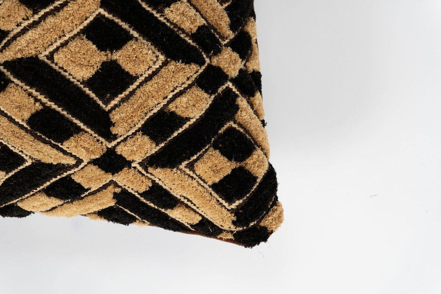 Large Vintage African Kuba Cloth Cushion