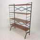 Mid-Century Italian Free-Standing Shelving Unit with Brass Feet – 1950s