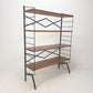 Mid-Century Italian Free-Standing Shelving Unit with Brass Feet – 1950s