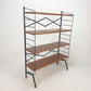 Mid-Century Italian Free-Standing Shelving Unit with Brass Feet – 1950s