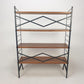Mid-Century Italian Free-Standing Shelving Unit with Brass Feet – 1950s
