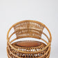 Mid-Century Modern Rattan Outdoor Lounge Chair & Ottoman Set – 1956 Bonacina Design