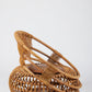 Mid-Century Modern Rattan Outdoor Lounge Chair & Ottoman Set – 1956 Bonacina Design