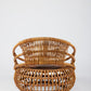 Mid-Century Modern Rattan Outdoor Lounge Chair & Ottoman Set – 1956 Bonacina Design