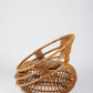 Mid-Century Modern Rattan Outdoor Lounge Chair & Ottoman Set – 1956 Bonacina Design