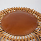 Mid-Century Modern Rattan Outdoor Lounge Chair & Ottoman Set – 1956 Bonacina Design