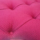 Custom Upholstered Queen Raspberry Schumacher Antique Mirrored queen bed frame