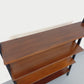 Vintage 1960s Teak & Black Metal Floor Shelf – Italian String Tomado Style