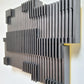 Symphonie verticale III modern grey black architectural painting relief 2025