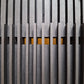 Symphonie verticale III modern grey black architectural painting relief 2025