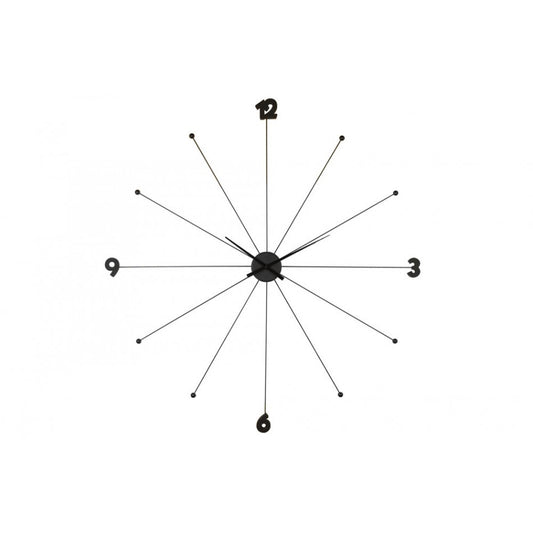 Wall clock Like Umbrella Black, D100x6cm