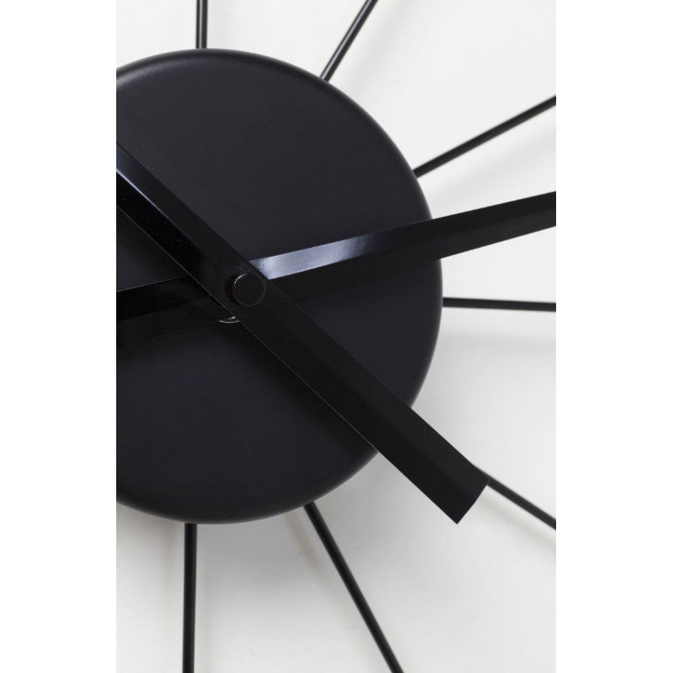 Wall clock Like Umbrella Black, D100x6cm