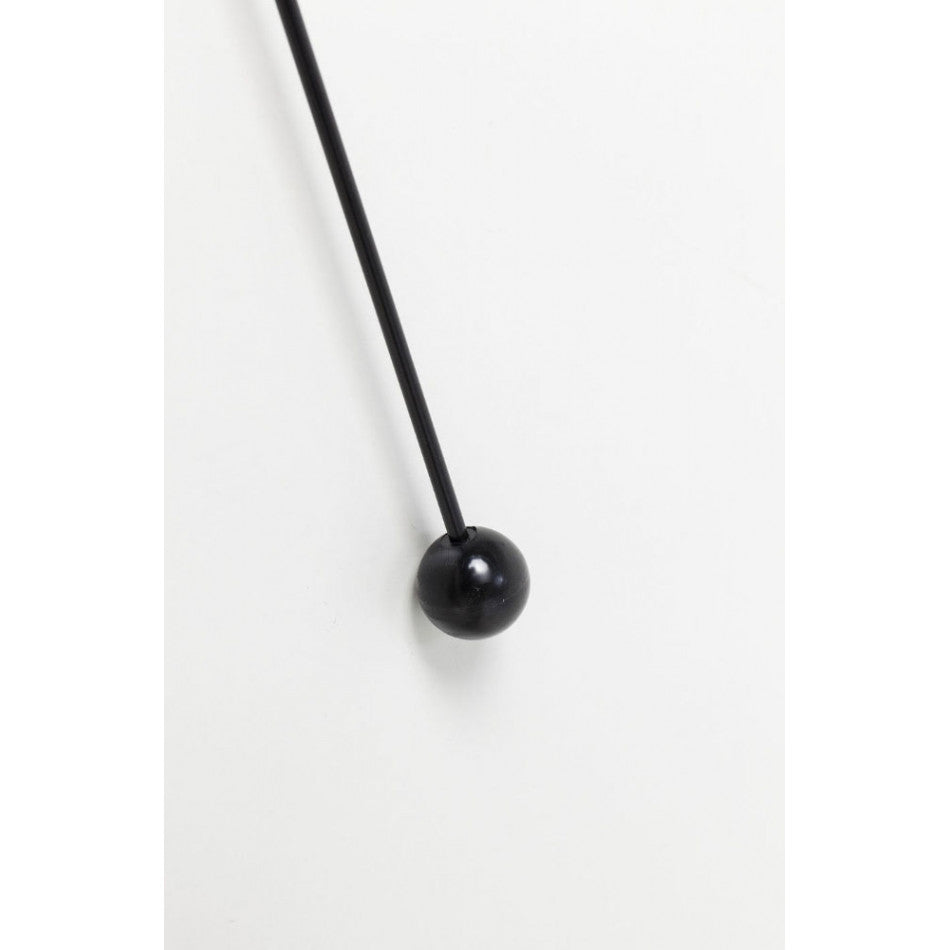 Wall clock Like Umbrella Black, D100x6cm