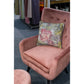 Armchair Dunkel, velvet, old pink color, H103x78x80cm, seat height 50cm