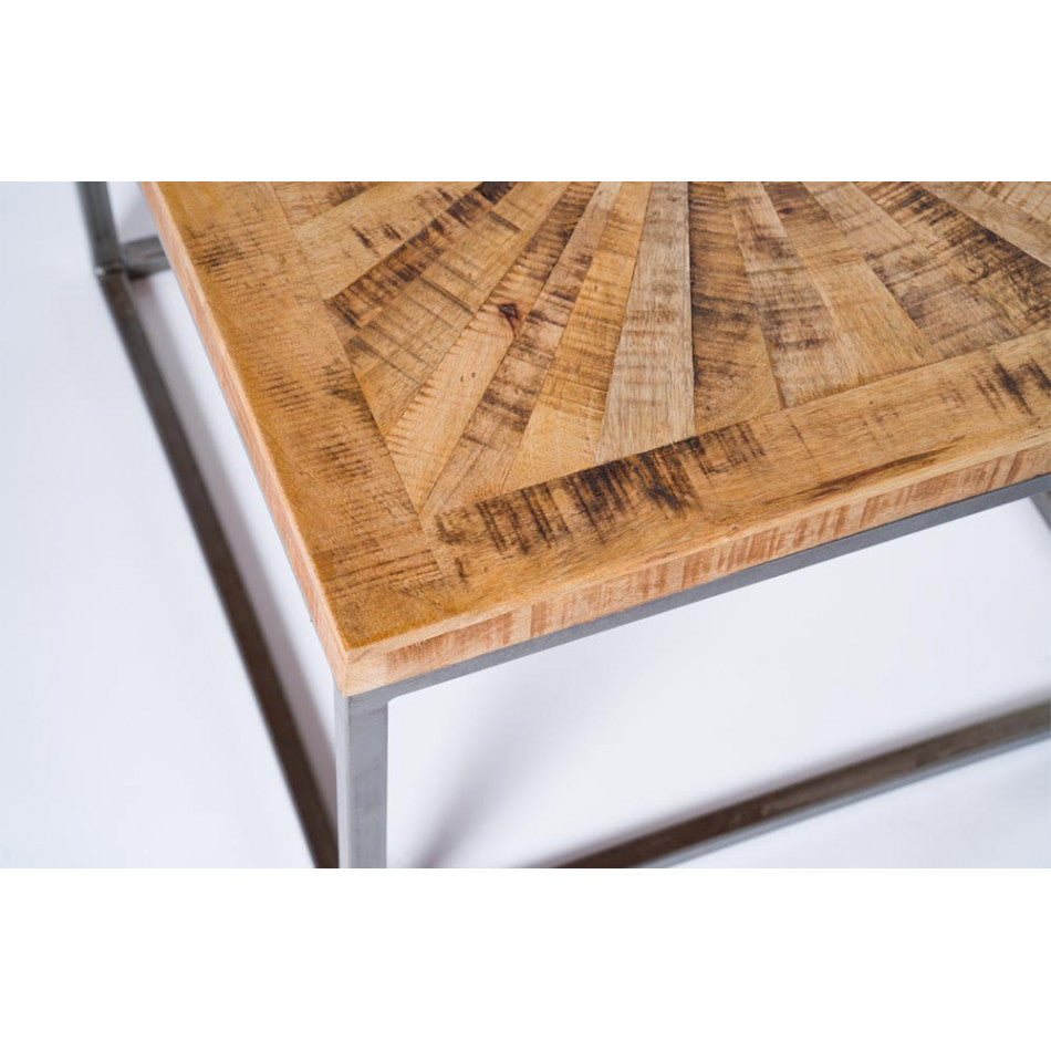 Mango Wood Coffee Table – Natural Modern Round Design
