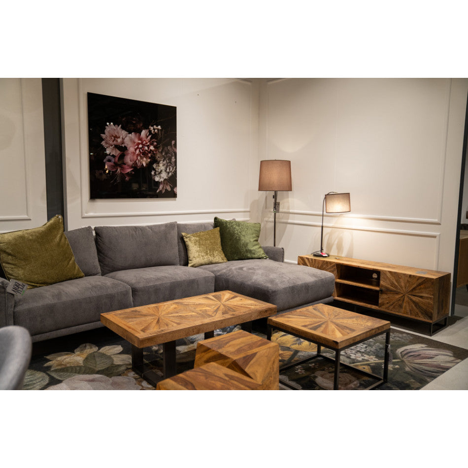 Mango Wood Coffee Table – Natural Modern Round Design