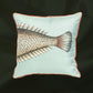 Set of 2 Fornasetti “Grande Pesce” Silk Cushion