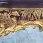 One-of-a-Kind Italian Red Berry Lacquered Writing Desk