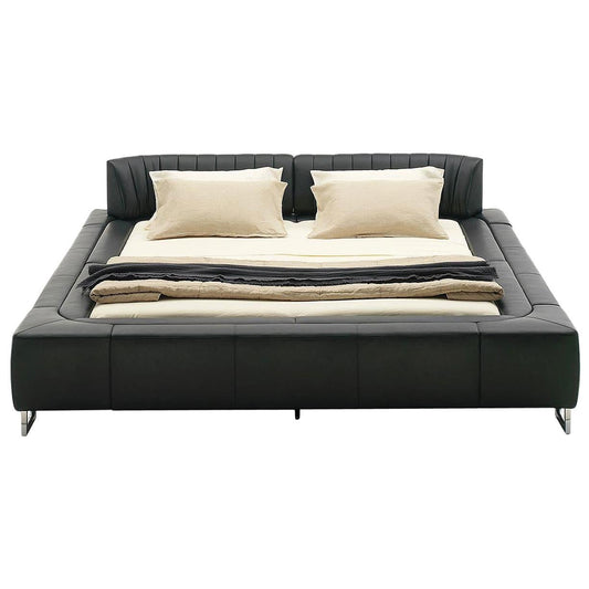 Desede DS-1165 King Size Leather Bed with Swissflex Slat Base