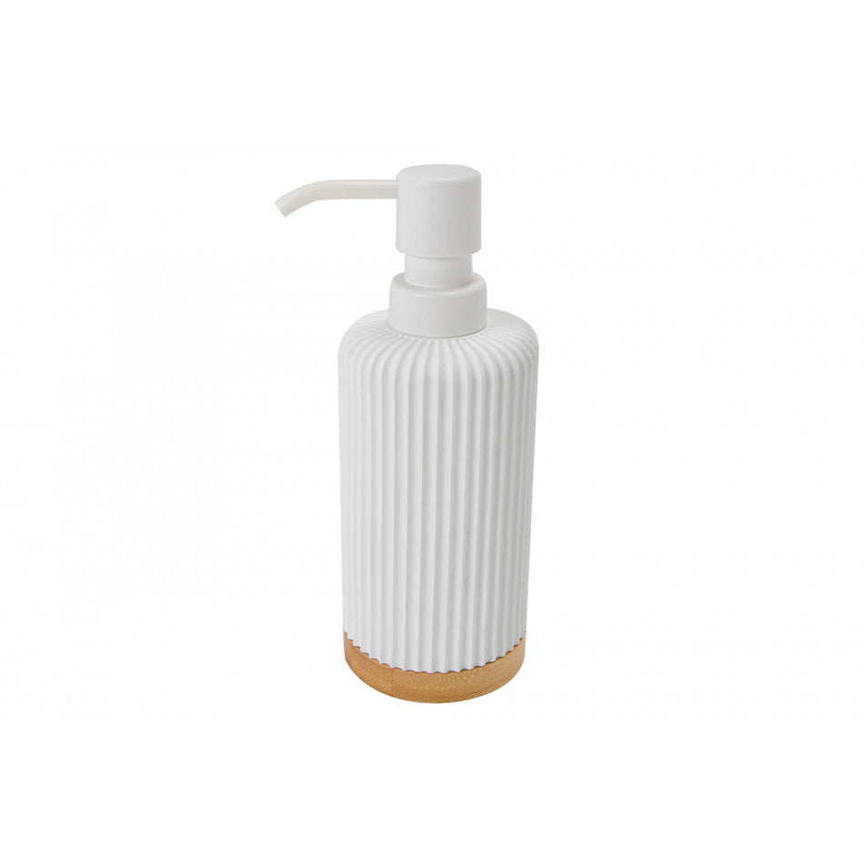 Soap dispenser Modern, white, H18.5xD7cm