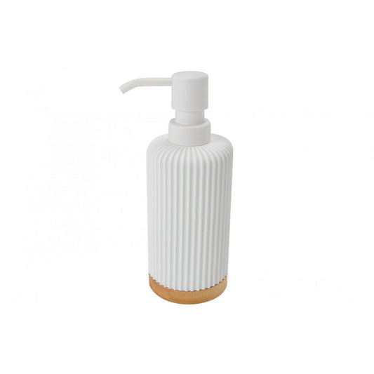 Soap dispenser Modern, white, H18.5xD7cm