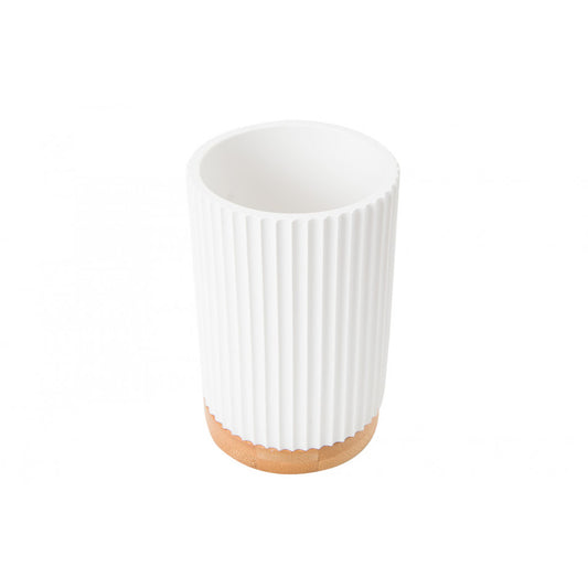 Toothbrush holder Modern, white, H11cm, D7.2cm