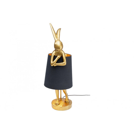 Table lamp Rabbit, golden/black, E14 5W(MAX), H68x26x23cm
