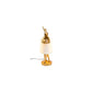 Table lamp Rabbit, golden/white, E14 5W(MAX), H50x17x20cm