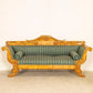Antique 19th Century Yellow Birch Sofa Settee