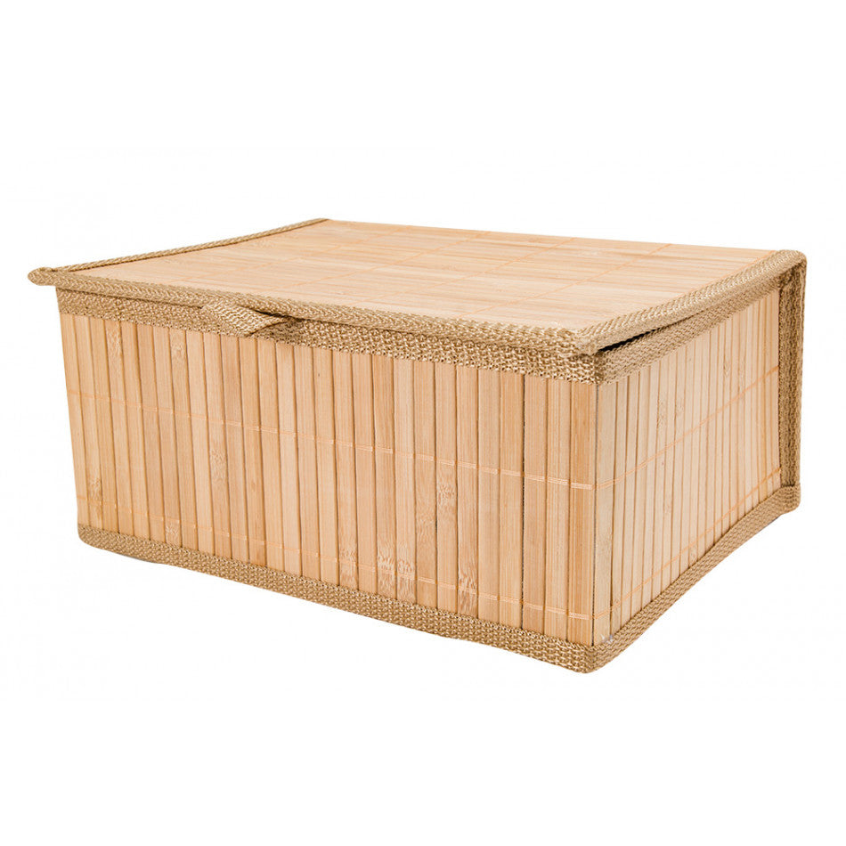 Basket, bamboo M, H13.5x29x22.5cm