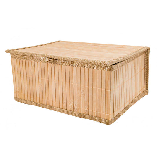 Basket, bamboo M, H13.5x29x22.5cm