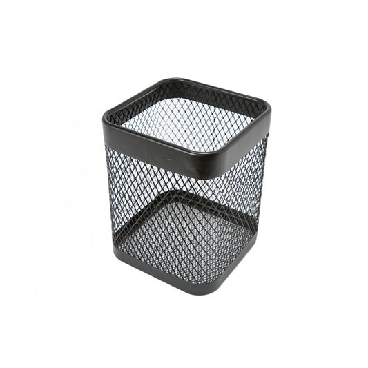 Mayaj Metal Utensil Holder Black – H16.5 × W13 × D13 cm